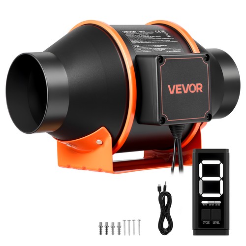 Vevor inline duct fan speed - duct, 3-speed